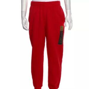 OVO x Jordan 12 Joggers Sweatpants red/black/gold, size XL NEW (886544-657)